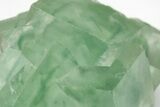 Green Cubic Fluorite Crystals with Phantoms - China #216273-2